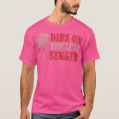 Zanger Shirt Dibs op de zanger band Vocalist (Voorkant)