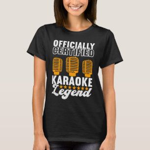 Zanger Uitrusting Karaoke Legende T-shirt