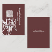 Zanger Visitekaartje (Voorkant / Achterkant)