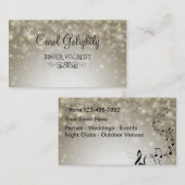 Zanger Vocalist Contact Kaarten Contactkaartje (Voorkant / Achterkant)