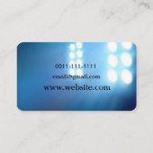 Zanger, zanger, solo, performance entertainment visitekaartje (Achterkant)