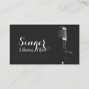 Zanger, Zangeres, Muziek visitekaartje