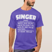 Zanger Zelfstandig naamwoord Definitie Zingen Lief T-shirt (Voorkant)