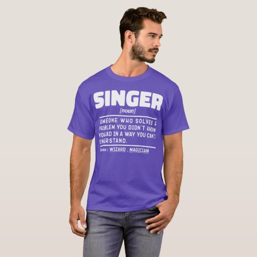 Zanger Zelfstandig naamwoord Definitie Zingen Lief T-shirt (Voorkant volledig)