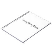 Zangeres Klutz Notitieboek (Linkerzijde)
