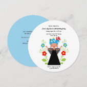 Zangeres van fado met schepen verjaardagsfeest kaart (Voorkant / Achterkant)