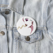 zangeres voor vreugde ronde button 7,6 cm (In situ)