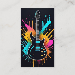 Zangeres Zanger Muzikaal Gitaar Visitekaartje