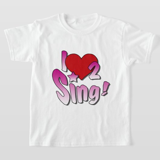 Zangers, ik hou van 2 Zing T-shirt (Laagn)