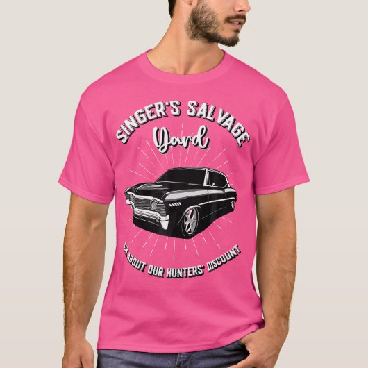 Zangers Salvage Yard Hunters Korting Funny Spn T-shirt (Voorkant)