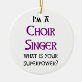 zangkoor keramisch ornament (Voorkant)