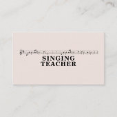 Zangleraar - Muziekblad Visitekaartje (Voorkant)