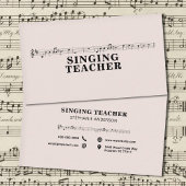 Zangleraar - Muziekblad Visitekaartje