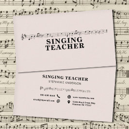 Zangleraar - Muziekblad Visitekaartje