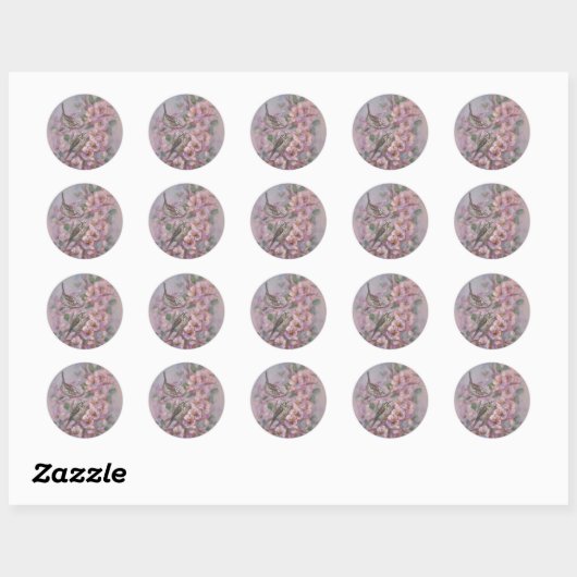 Zangmus Ronde Sticker (Vel)
