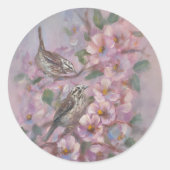 Zangmus Ronde Sticker (Voorkant)