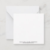 zangvogel - LyreBIRD - notitiekaart Notitiekaartje (Achterkant)