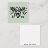 zangvogel - LyreBIRD - notitiekaart Notitiekaartje (Voorkant / Achterkant)