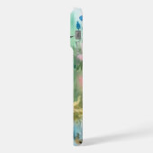 Zangvogel Melodie Elegante Vogel & Bloemige Elegan iPhone Hoesje (Linkerkant)