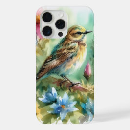Zangvogel Melodie Elegante Vogel & Bloemrijke Eleg iPhone 15 Pro Max Case