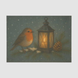 Zangvogel met warm lantaarntissuepapier tissuepapier