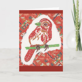 Zangvogel notecard kaart