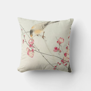 Zangvogel op Bloesemtak door Ohara Koson Kussen