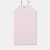 Zangvogel Staand op Roze Pioenrozen Dank Je Cadeaulabel (Achterkant)