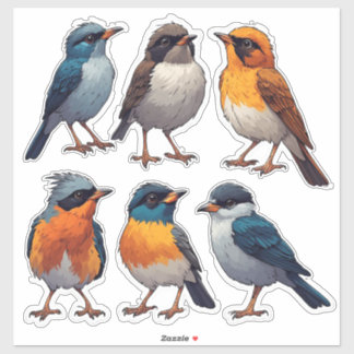 Zangvogel Sticker Collectie Set 🐦