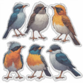 Zangvogel Sticker Collectie Set 🐦 (Voorkant)