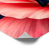 Zangvogel zit tussen heldere bloemen poster (Hoek)