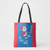 zangvogelprint tote bag (Voorkant)