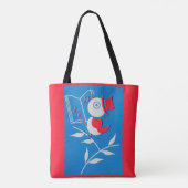zangvogelprint tote bag (Achterkant)
