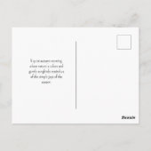 Zangvogels herfstbladeren briefkaart (Achterkant)