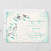 Zangvogels huwelijksjubileum hernieuwen van hun ge kaart (Voorkant)