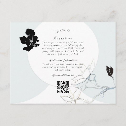 Zangvogels Magnolias | Kaart behuizing met QR-code (Voorkant)