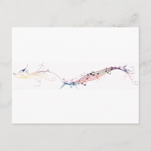 zangvogels regenboog briefkaart (Voorkant)
