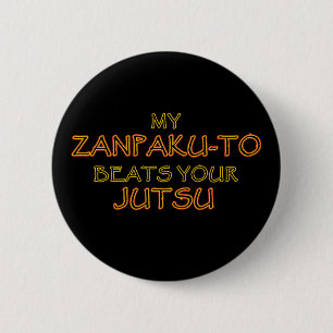 Zanpaku-to vs Justus-knop en pinnen Ronde Button 5,7 Cm