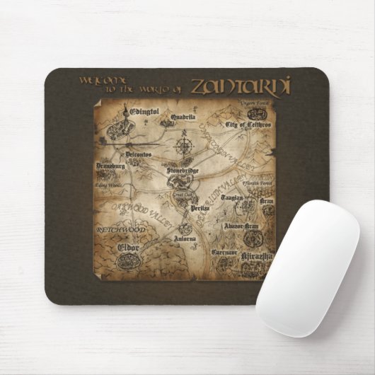 Zantarni Map Mousepad Muismat (Met muis)