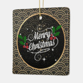 Zante kerstmuggen en glitter; keramisch ornament (Links)