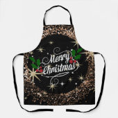 Zante kerstmuggen en glitter; schort (Voorkant)