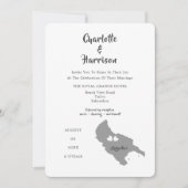 Zante Wedding Destination Photo Invitation Kaart (Voorkant)
