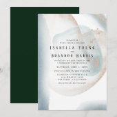 ZANY - Abstracte bruiloft Kaart (Voorkant / Achterkant)