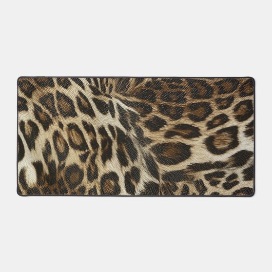 Zany and Spiffy Leopard Spots Leather Grain Kijk Bureaumat (Voorkant)