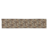 Zany and Spiffy Leopard Spots Leather Grain Kijk Korte Tafelloper (Horizontaal)
