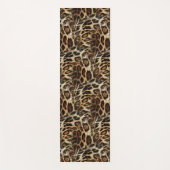 Zany and Spiffy Leopard Spots Leather Grain Kijk Yogamat (Voorkant)