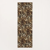 Zany and Spiffy Leopard Spots Leather Grain Kijk Yogamat (Achterkant)