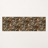 Zany and Spiffy Leopard Spots Leather Grain Kijk Yogamat (Voorkant (horizontaal))