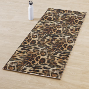Zany and Spiffy Leopard Spots Leather Grain Kijk Yogamat