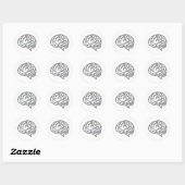 Zany Brainy Ronde Sticker (Vel)